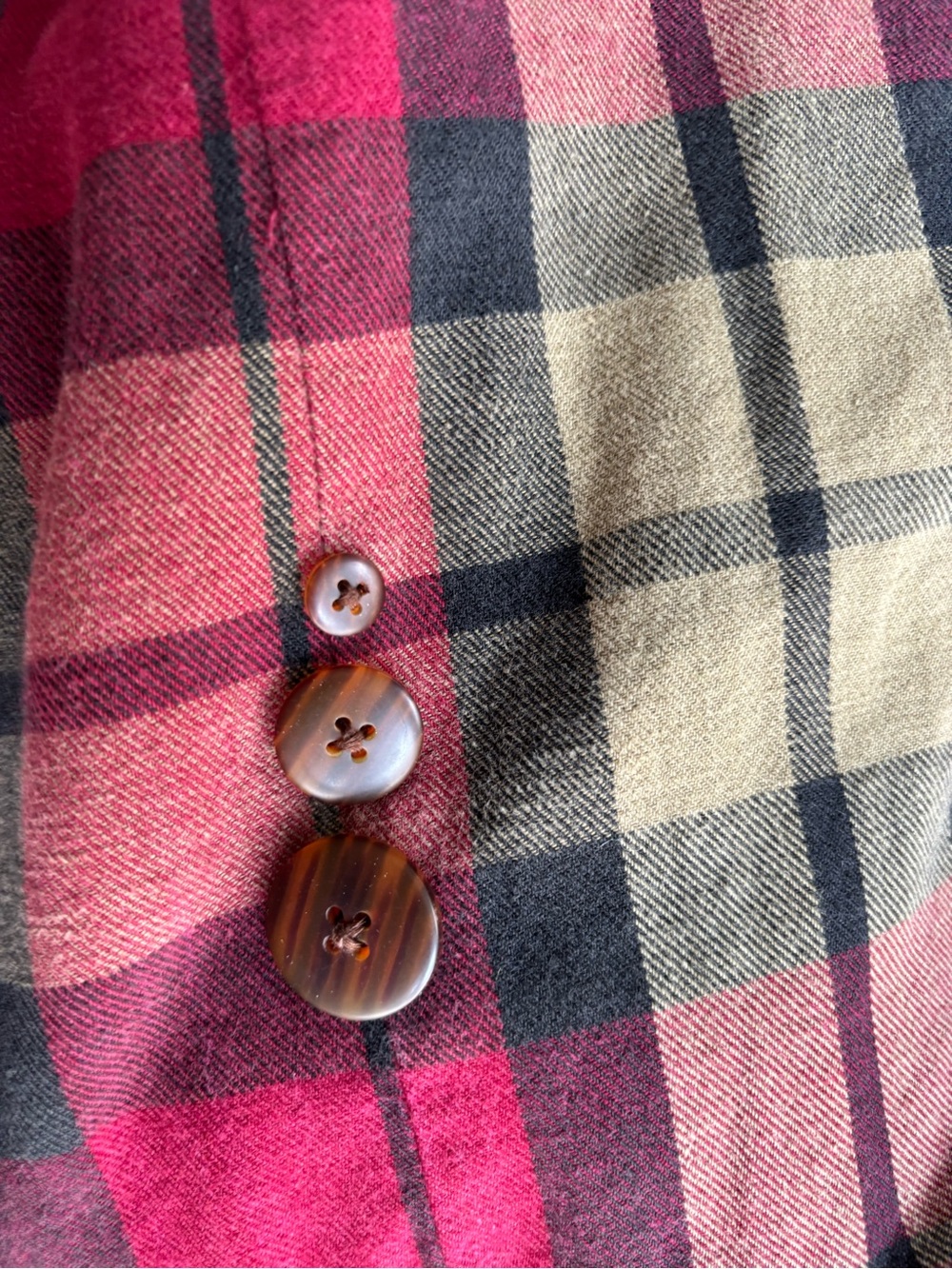 J. Crew Red Cotton Barn Jacket with Tan Corduroy Collar - Picture 15 of 16